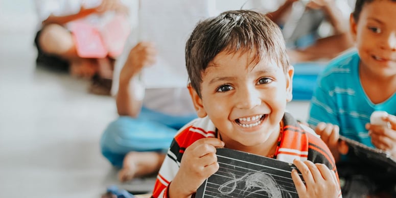 child smiling