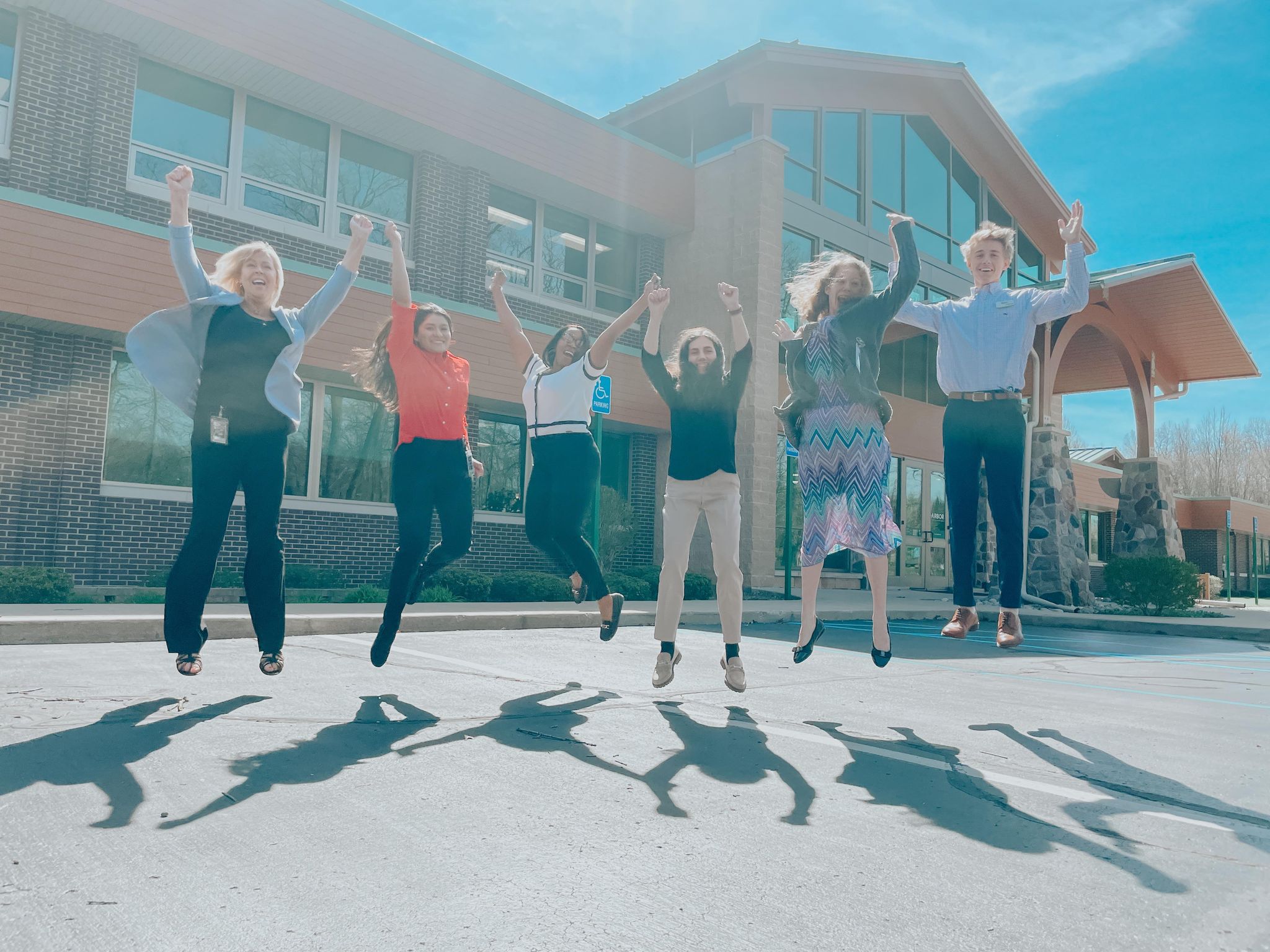 employees having fun together 