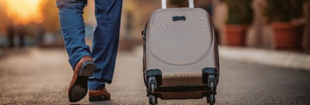 traveler with luggage