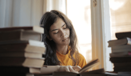 Student getting ready for college