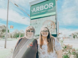 LeiAnn Dimock with member, Cheryl C.