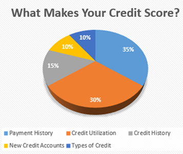 Credit Score pie chart