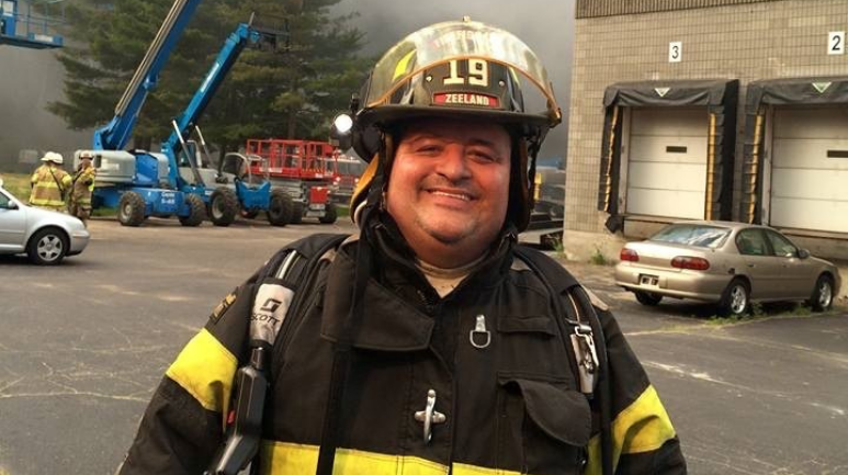 Jeff in firefighter gear 